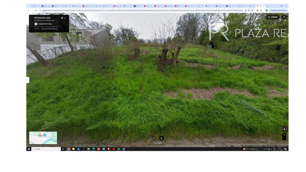 Slnečný pozemok veľkorysých rozmerov - Devínska cesta, časť Zlaté schody.