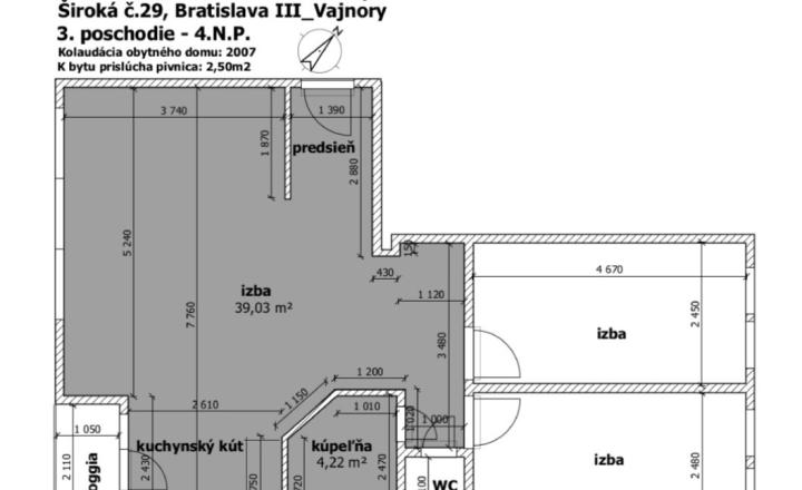 PREDAJ - 4 izbový byt - Široká ulica - Vajnory - fotografia 11