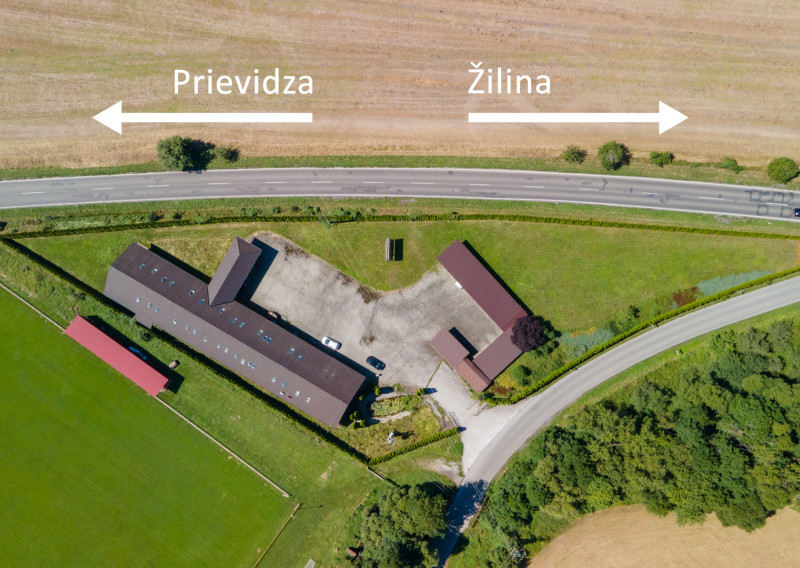 Predaj pozemku, budovy s apartmánmi, 5457 m2, Pravenec, Prievidza